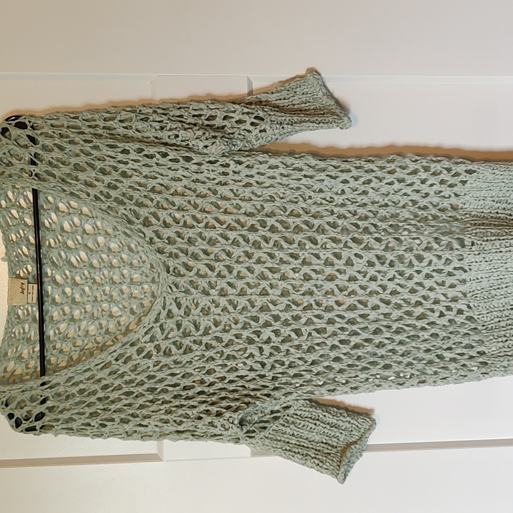 Daytrip womens open knit 3/4 sleeve sweater nwot size small